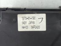 2010-2015 Mazda Cx-9 Climate Control Module Temperature AC/Heater Replacement P/N:TE70-61 190 Fits OEM Used Auto Parts - Oem