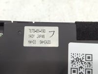 2010-2015 Mazda Cx-9 Climate Control Module Temperature AC/Heater Replacement P/N:TE70-61-190 Fits OEM Used Auto Parts - Oem
