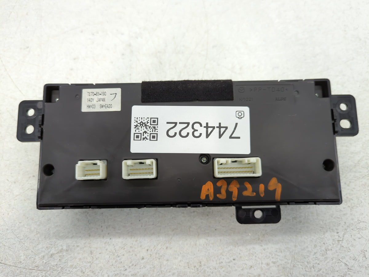 2010-2015 Mazda Cx-9 Climate Control Module Temperature AC/Heater Replacement P/N:TE70-61-190 Fits OEM Used Auto Parts - Oem