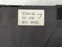 2010-2015 Mazda Cx-9 Climate Control Module Temperature AC/Heater Replacement P/N:TE70-61-190 Fits OEM Used Auto Parts - Oem