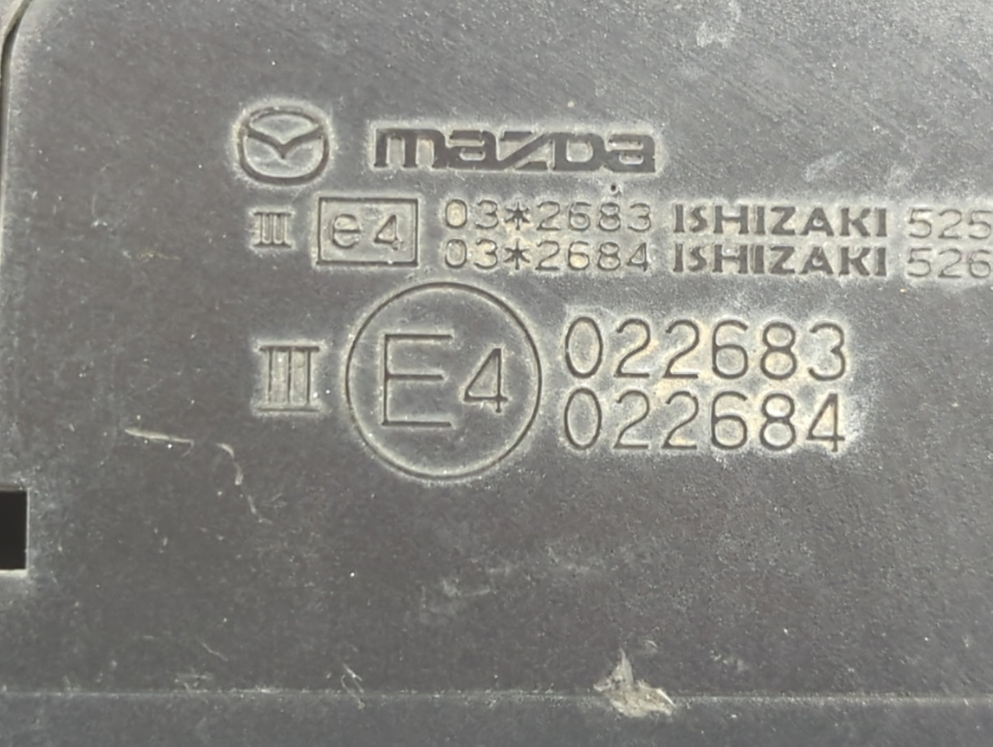 2012 Mazda Mazda3 Passenger Side View Mirror - Right Door Mirror OEM Used - Oemusedautoparts1.com