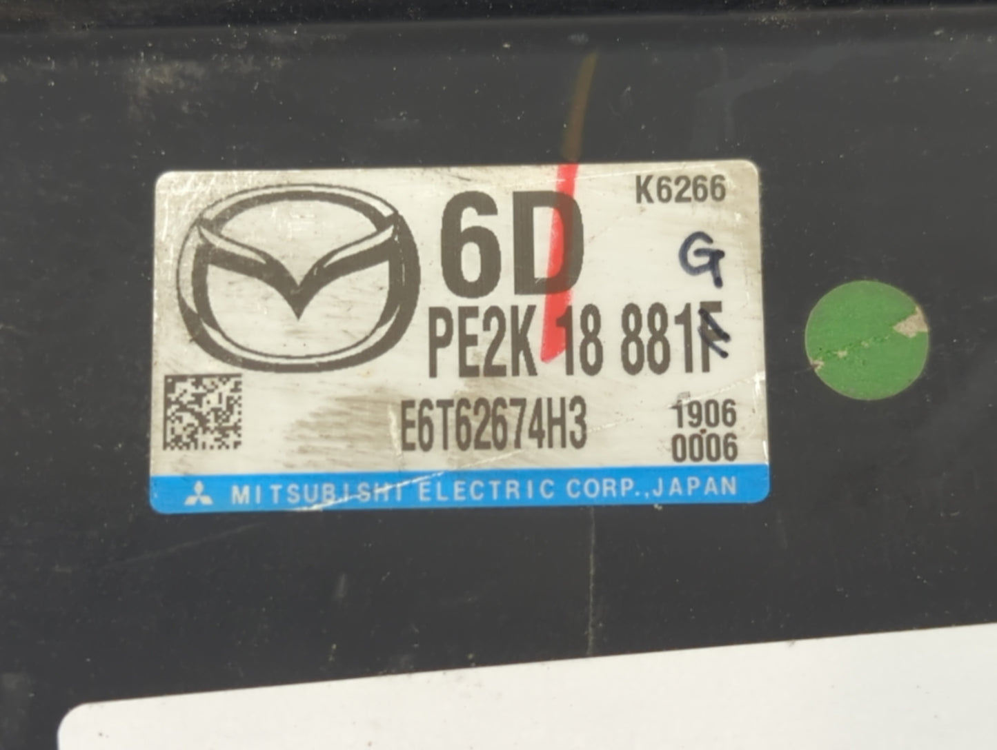 2012 Mazda Mazda3 PCM Engine Control Computer ECU ECM PCU OEM Fits OEM Used Auto Parts - Oemusedautoparts1.com