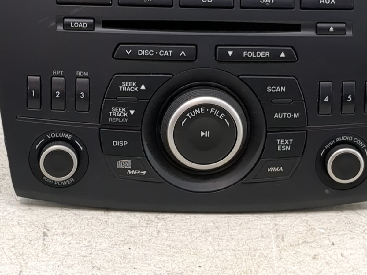 2012 Mazda Mazda3 Radio AM FM Cd Player Receiver Replacement P/N:14792948 BBM566AR0 Fits 2013 OEM Used Auto Parts - Oemuseda