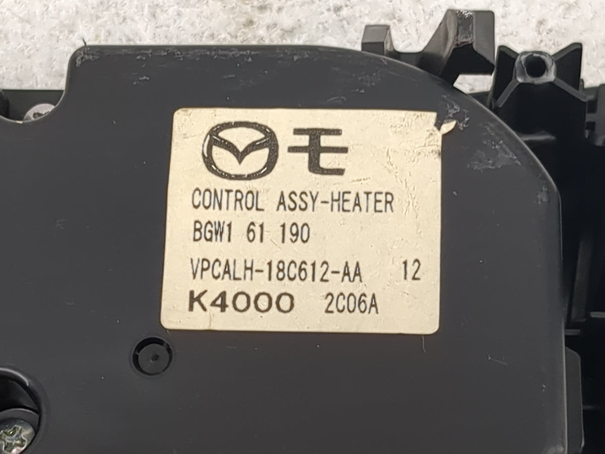 2012 Mazda Mazda3 Climate Control Module Temperature AC/Heater Replacement P/N:BGW1 61 190 VPCALH-18C612-AA Fits Fits 2013 O