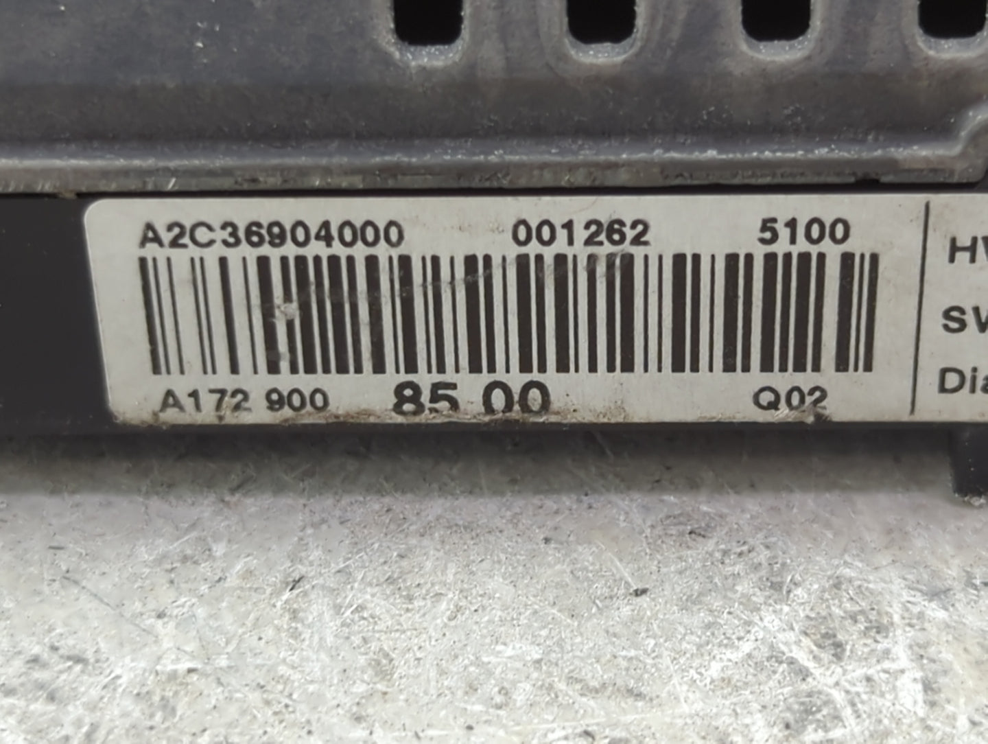2012 Mercedes-benz C-class Information Display Screen - Oemusedautoparts1.com
