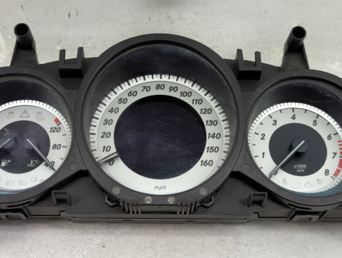 2012 Mercedes-Benz C-Class Instrument Cluster Speedometer Gauges P/N:A2049003808 A2C33221200 Miles:41K Fits OEM Used Auto Pa