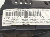 2012 Mercedes-Benz C-Class Instrument Cluster Speedometer Gauges P/N:A2049003808 A2C33221200 Miles:129K Fits OEM Used Auto P