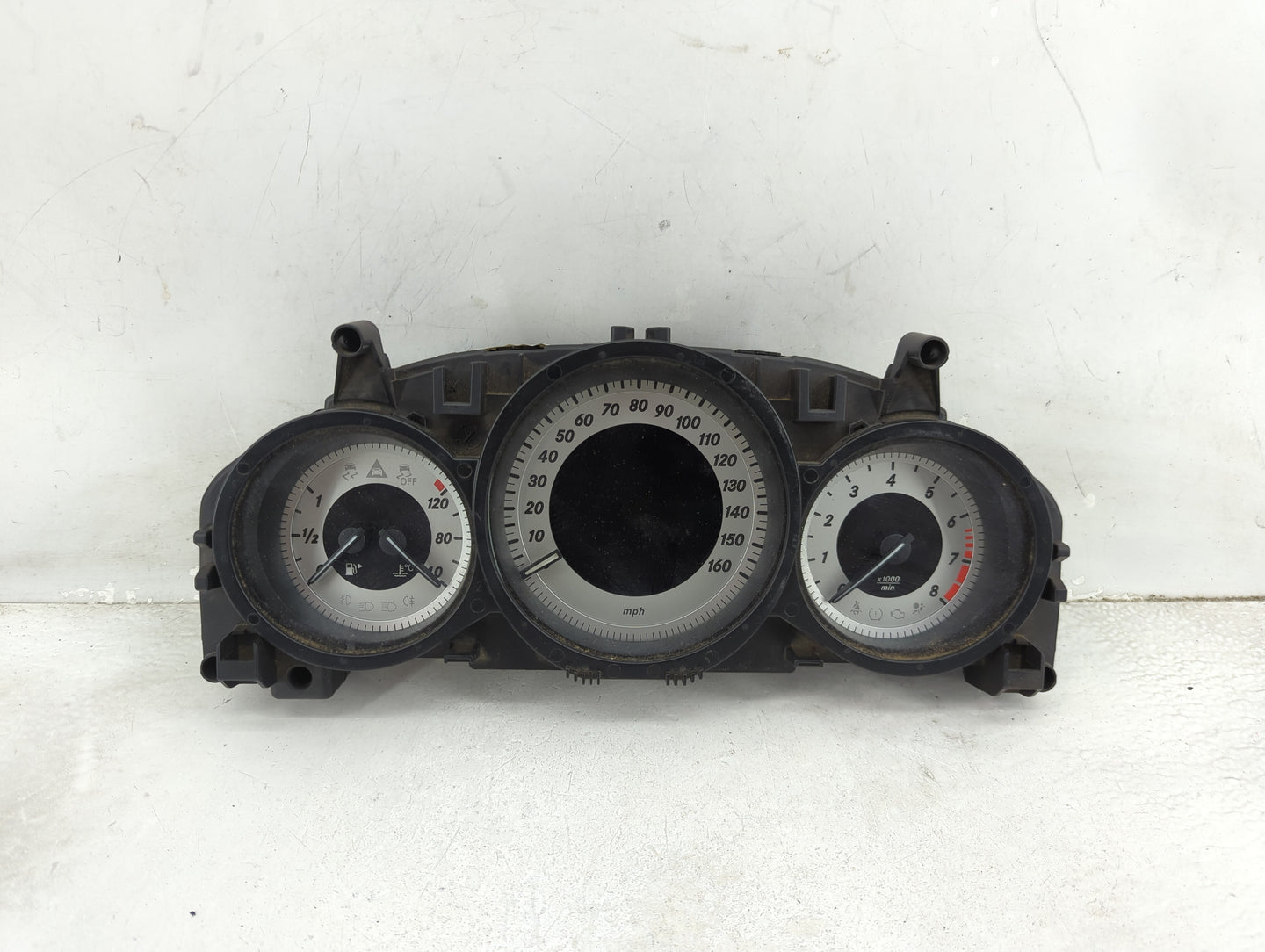2012 Mercedes-Benz C-Class Instrument Cluster Speedometer Gauges P/N:A2049003808 A2033221200 Miles:66K Fits OEM Used Auto Pa