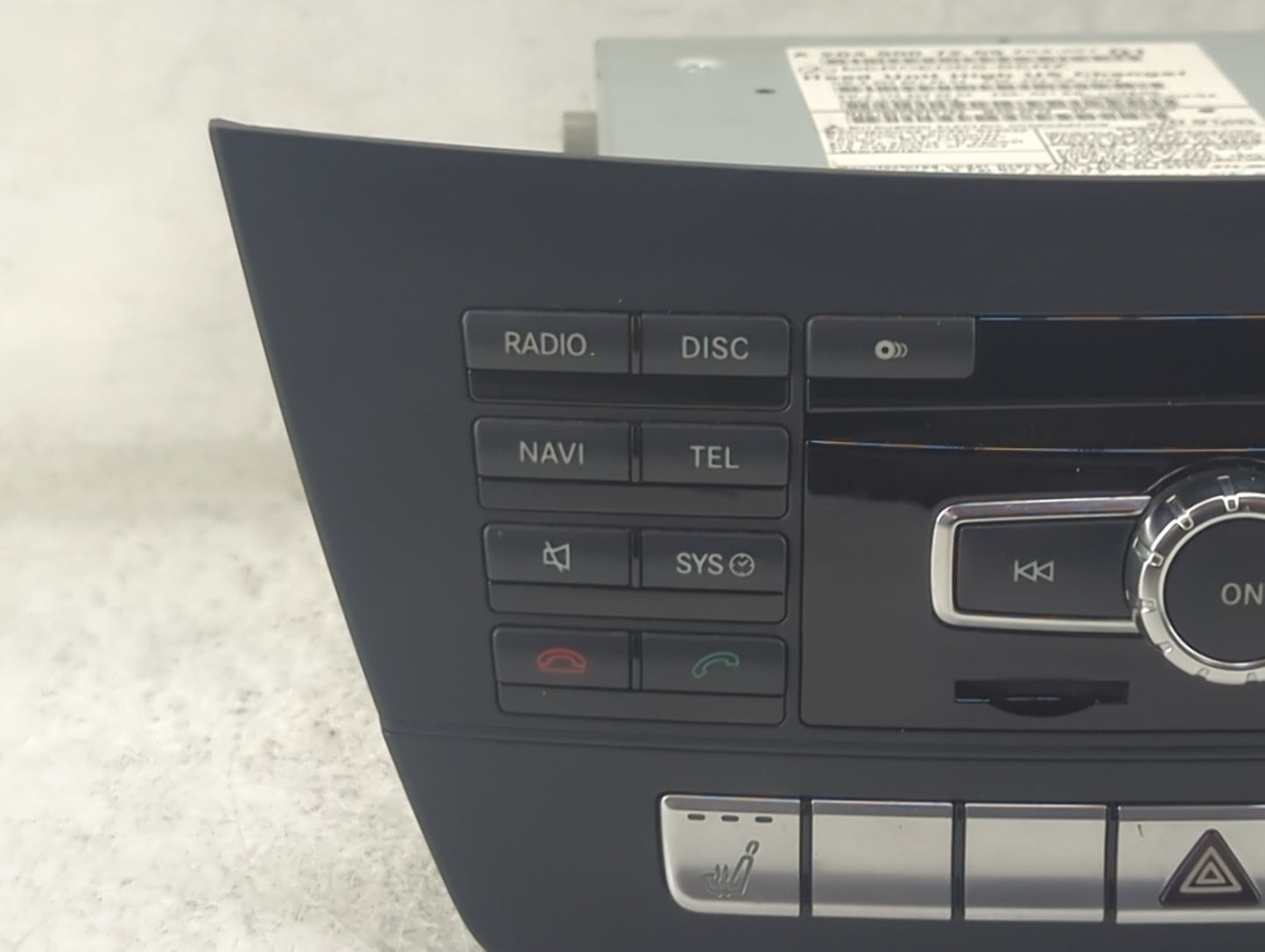 2012 Mercedes-Benz C-Class Radio AM FM Cd Player Receiver Replacement P/N:A 204 900 72 09 A2049007209, A 204 901 24 03 Fits 