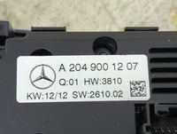 2012 Mercedes-Benz C-Class Climate Control Module Temperature AC/Heater Replacement P/N:A2049001207 Fits Fits 2013 2014 2015