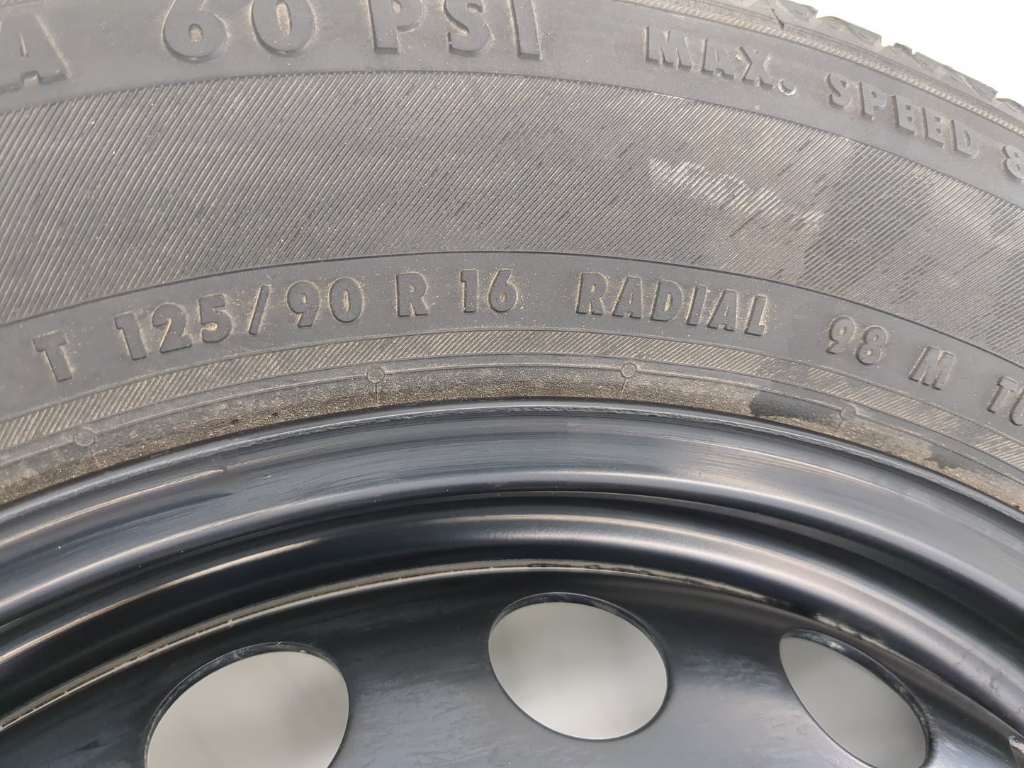 2012 Mercedes-benz C230 Spare Donut Tire Wheel Rim Oem - Oemusedautoparts1.com