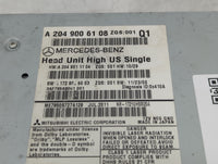 2012 Mercedes-Benz C250 Radio AM FM Cd Player Receiver Replacement P/N:A 204 900 61 08 Fits OEM Used Auto Parts - Oemusedaut
