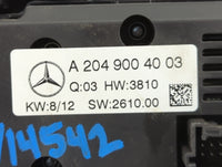2012 Mercedes-Benz C250 Climate Control Module Temperature AC/Heater Replacement P/N:2049004003 Fits Fits 2013 2014 2015 201