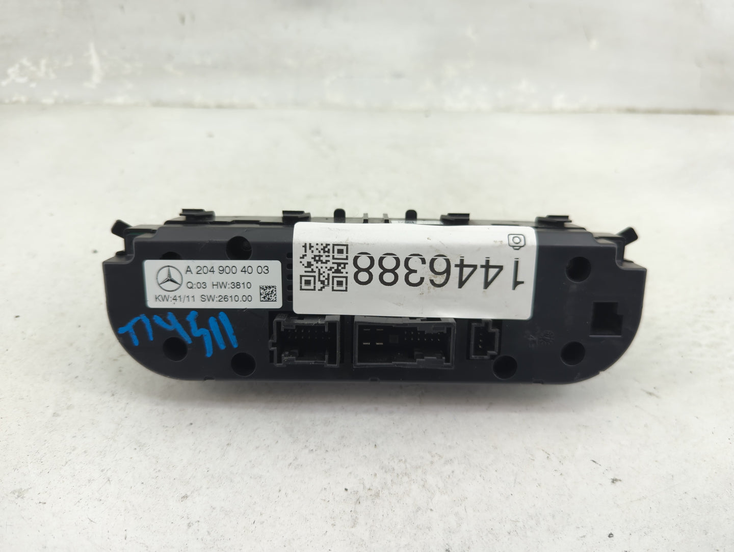 2012 Mercedes-Benz C250 Climate Control Module Temperature AC/Heater Replacement P/N:A2049004003 A2C53370600 Fits OEM Used A