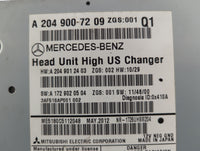 2012 Mercedes-Benz C250 Radio AM FM Cd Player Receiver Replacement P/N:A2049007209 A2049012403, A1729020504 Fits OEM Used Au