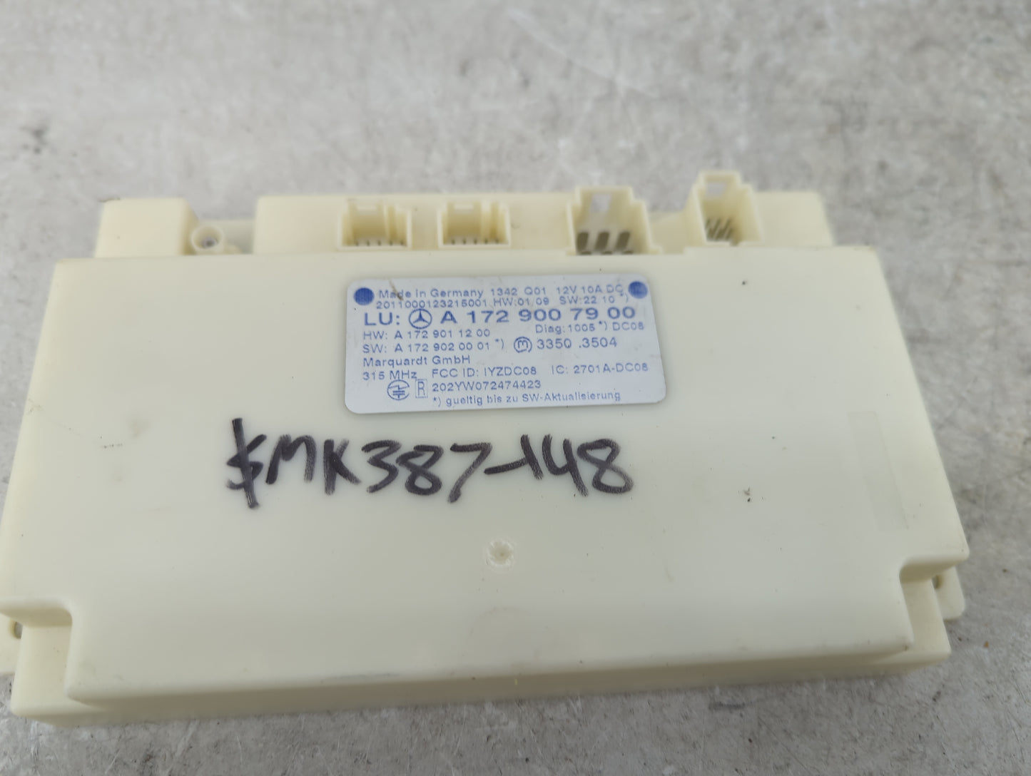 2012-2015 Mercedes-benz C250 Locking Control Module - Oemusedautoparts1.com