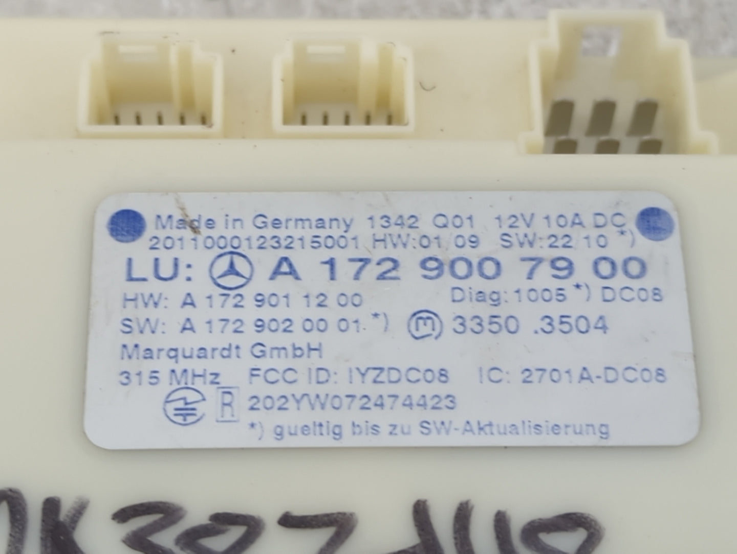 2012-2015 Mercedes-benz C250 Locking Control Module - Oemusedautoparts1.com