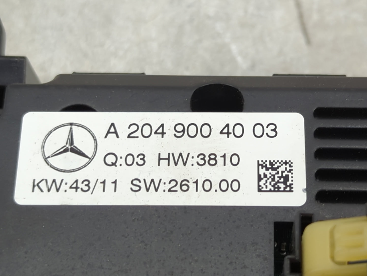 2012 Mercedes-Benz C250 Climate Control Module Temperature AC/Heater Replacement P/N:A 204 900 40 03 Fits Fits 2013 2014 201