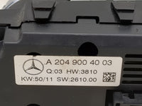 2012 Mercedes-Benz C250 Climate Control Module Temperature AC/Heater Replacement P/N:A 204 900 40 03 Fits Fits 2013 2014 201