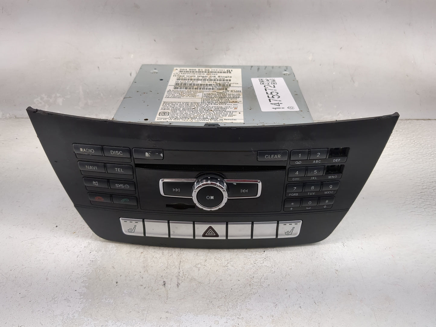 2012 Mercedes-Benz C250 Radio AM FM Cd Player Receiver Replacement P/N:A2049006108 A2049011104, A1729026003 Fits OEM Used Au