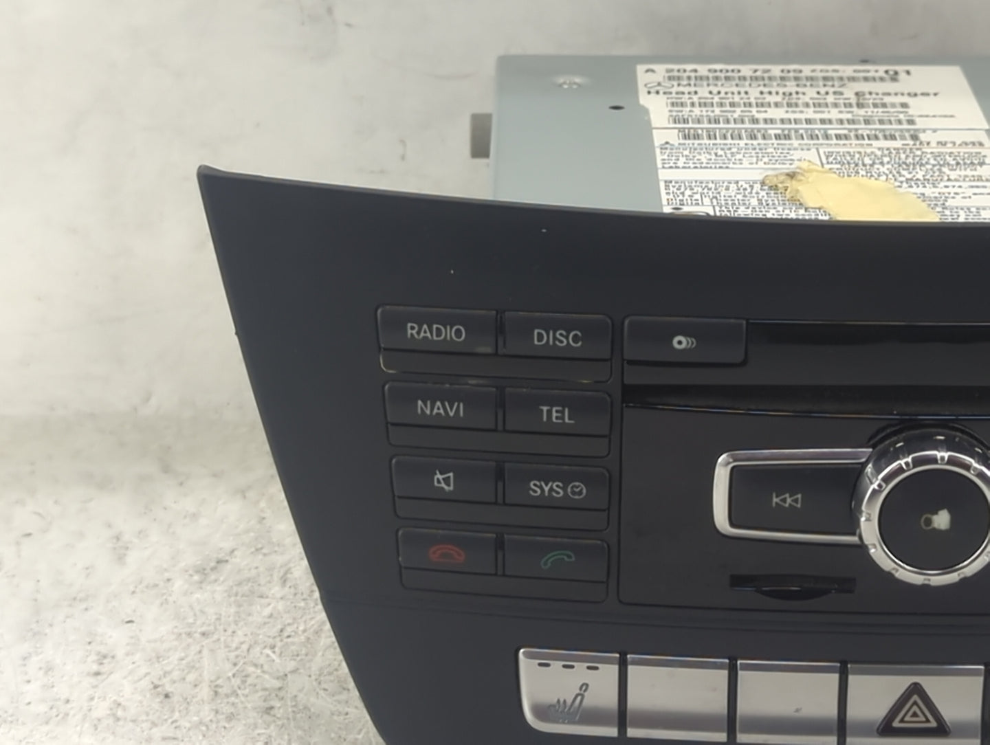 2013 Mercedes-Benz C250 Radio AM FM Cd Player Receiver Replacement P/N:A2049007209 A2049012403, A1729020504, 3AF518AJ001 Fit