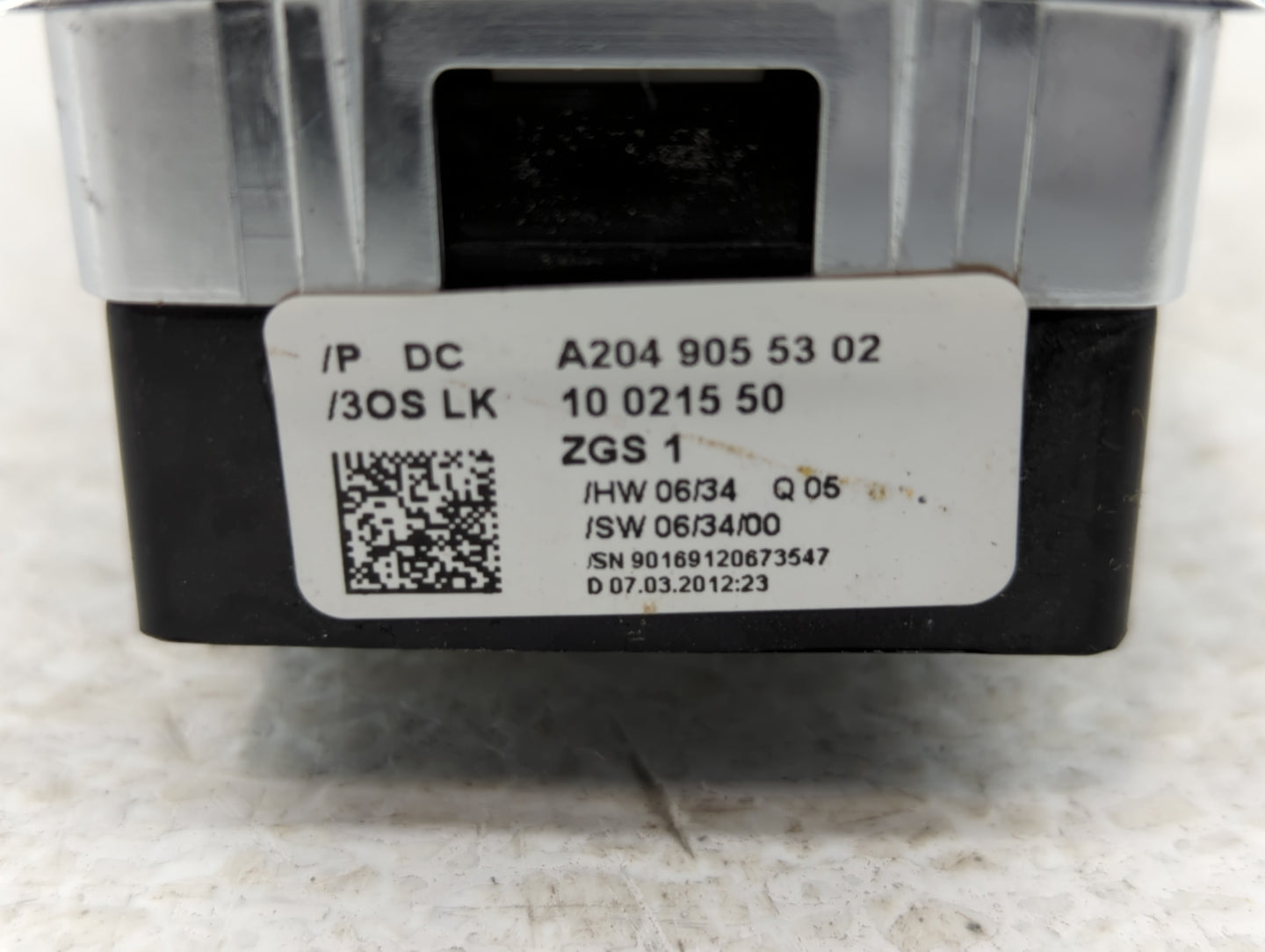 2011-2014 Mercedes-Benz C250 Master Power Window Switch Replacement Driver Side Left P/N:A204 905 53 02 Fits OEM Used Auto P