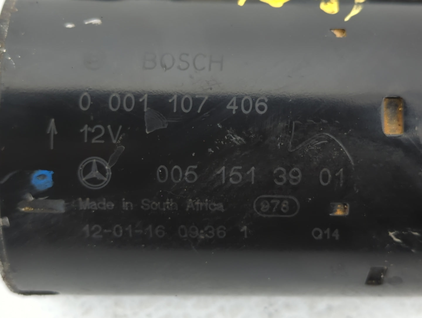 2012-2015 Mercedes-Benz C250 Car Starter Motor Solenoid OEM P/N:0 001 107 406 Fits Fits 2003 2004 2005 2012 2013 2014 2015 O