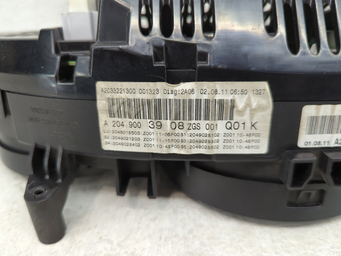 2012 Mercedes-Benz C300 Instrument Cluster Speedometer Gauges Miles: Fits OEM Used Auto Parts - Oemusedautoparts1.com