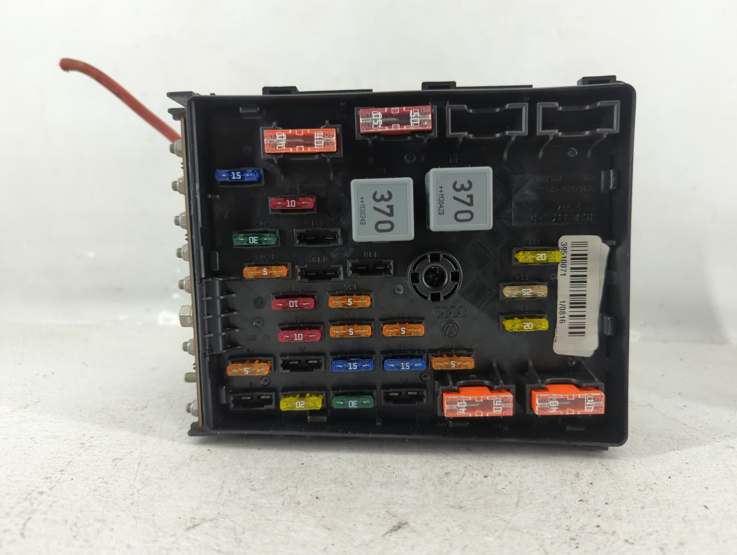 2012 Mercedes-Benz C300 Fusebox Fuse Box Panel Relay Module P/N:3C0 937 125 6359-2777 Fits OEM Used Auto Parts - Oemusedauto
