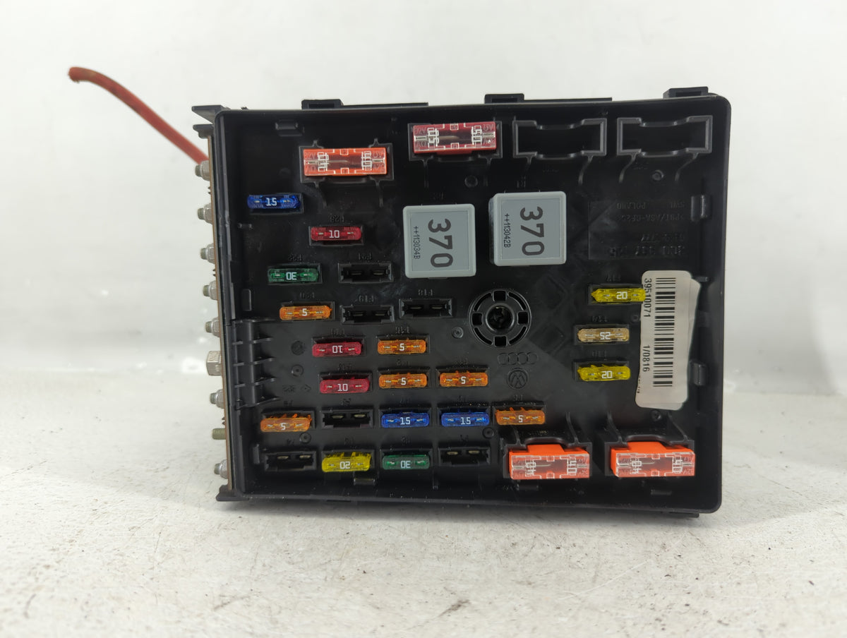 2012 Mercedes-Benz C300 Fusebox Fuse Box Panel Relay Module P/N:3C0 937 125 6359-2777 Fits Fits 2009 2010 2011 OEM Used Auto
