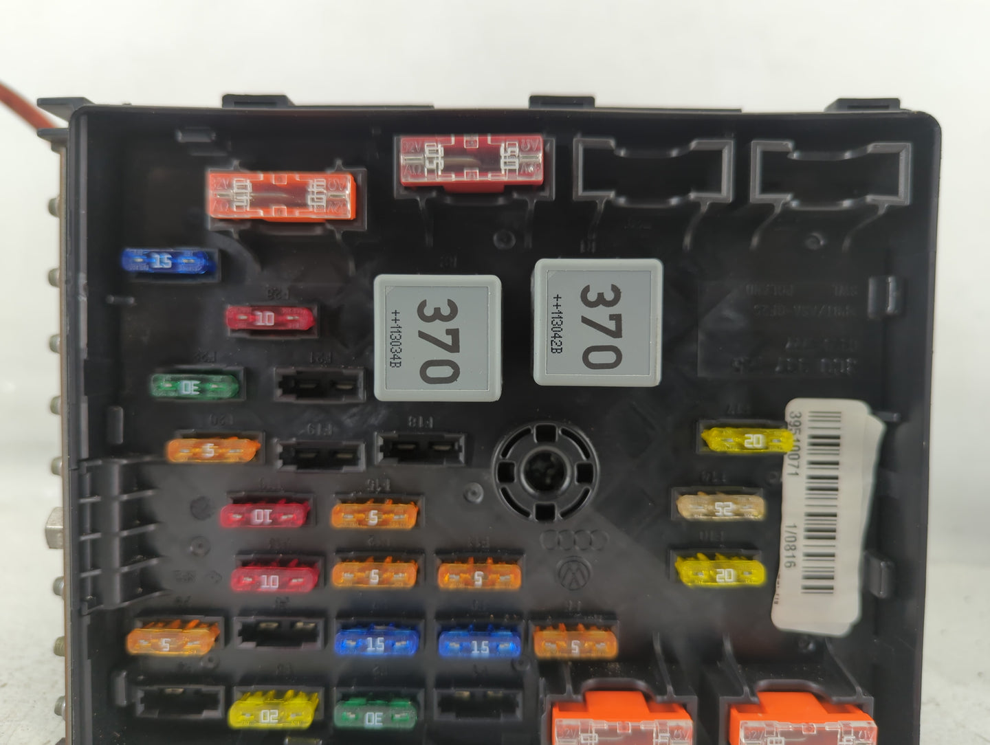 2012 Mercedes-Benz C300 Fusebox Fuse Box Panel Relay Module P/N:3C0 937 125 6359-2777 Fits OEM Used Auto Parts - Oemusedauto