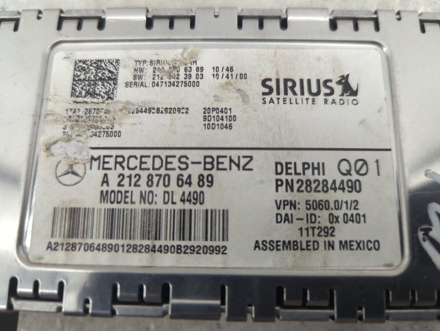 Mercedes-benz E-class Tuner Satellite Receiver - Oemusedautoparts1.com