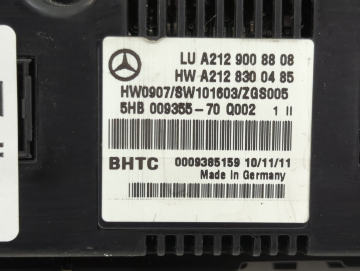 2012 Mercedes-Benz E-Class Climate Control Module Temperature AC/Heater Replacement P/N:A2129008808 A2128300485 Fits OEM Use