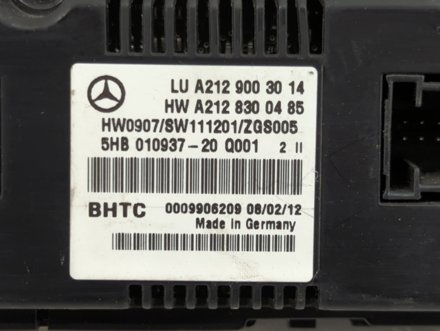 2012 Mercedes-Benz E-Class Climate Control Module Temperature AC/Heater Replacement P/N:A2129003014 A2128300485 Fits OEM Use