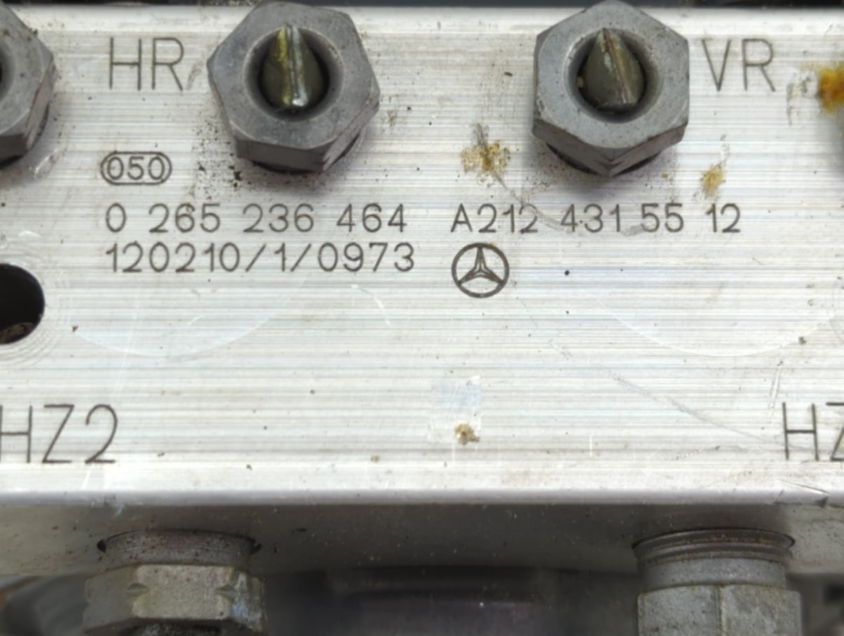 2012 Mercedes-Benz E-Class Anti-Lock Brake ABS Pump Module Actuator OEM P/N:0265236464 A2124315512, A0054003073 Fits Fits 20