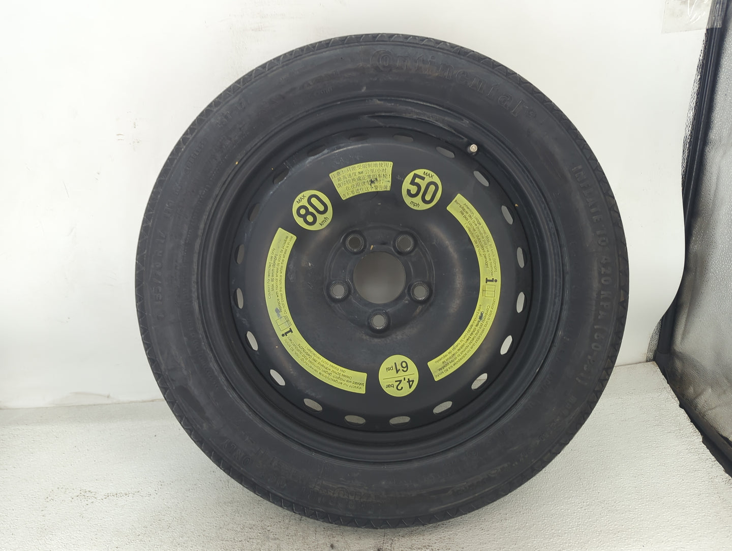 2012 Mercedes-benz E-class Spare Donut Tire Wheel Rim Oem - Oemusedautoparts1.com