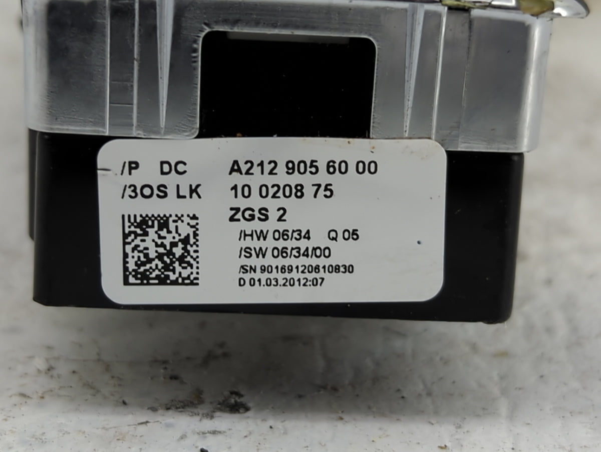 2012 Mercedes-Benz E-Class Master Power Window Switch Replacement Driver Side Left P/N:A2129056000 1002087 Fits OEM Used Aut