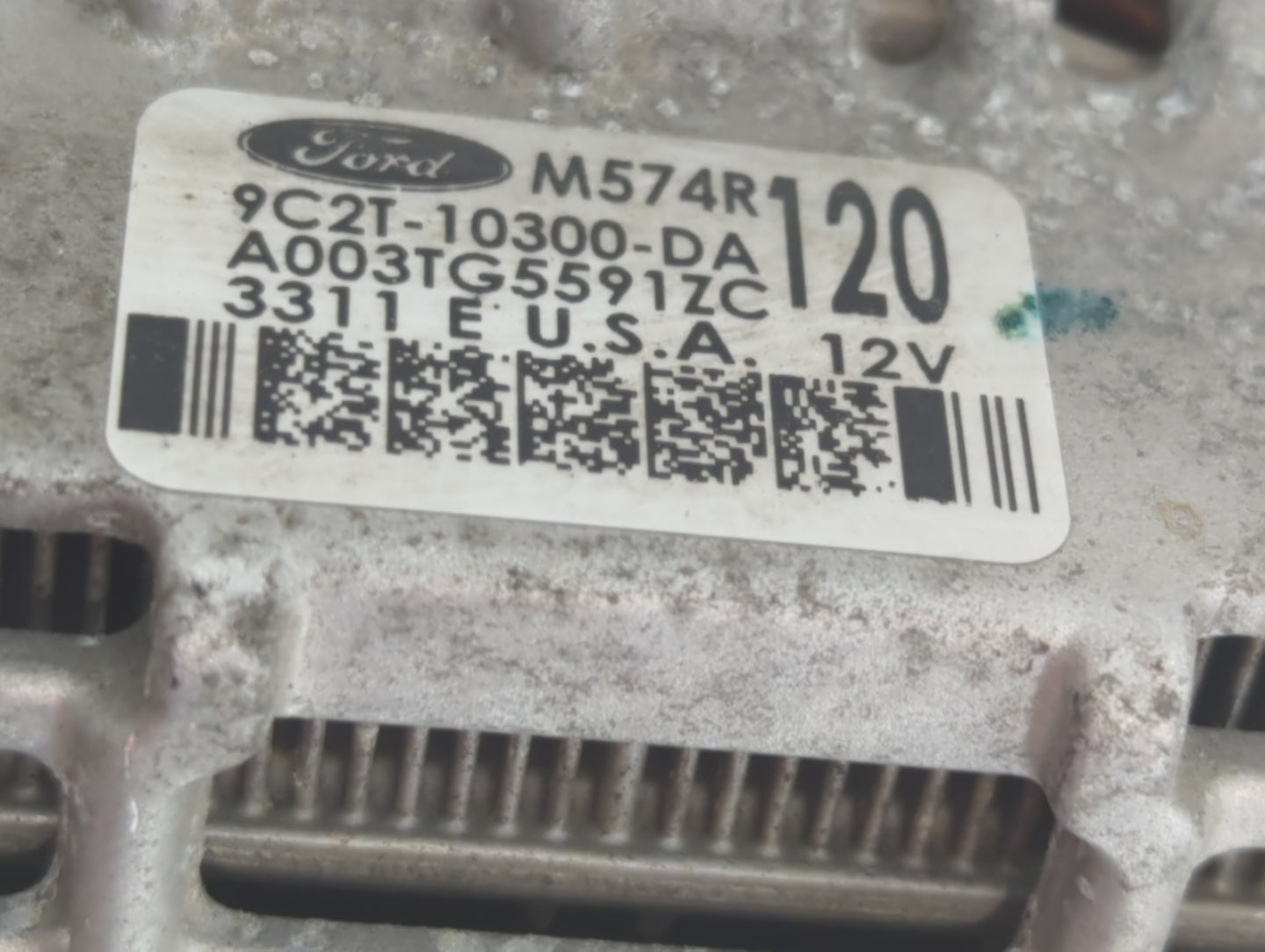 2012 Mercedes-Benz E250 Alternator Replacement Generator Charging Assembly Engine OEM P/N:A003TG5591ZC 9C2T-10300-DA Fits OE