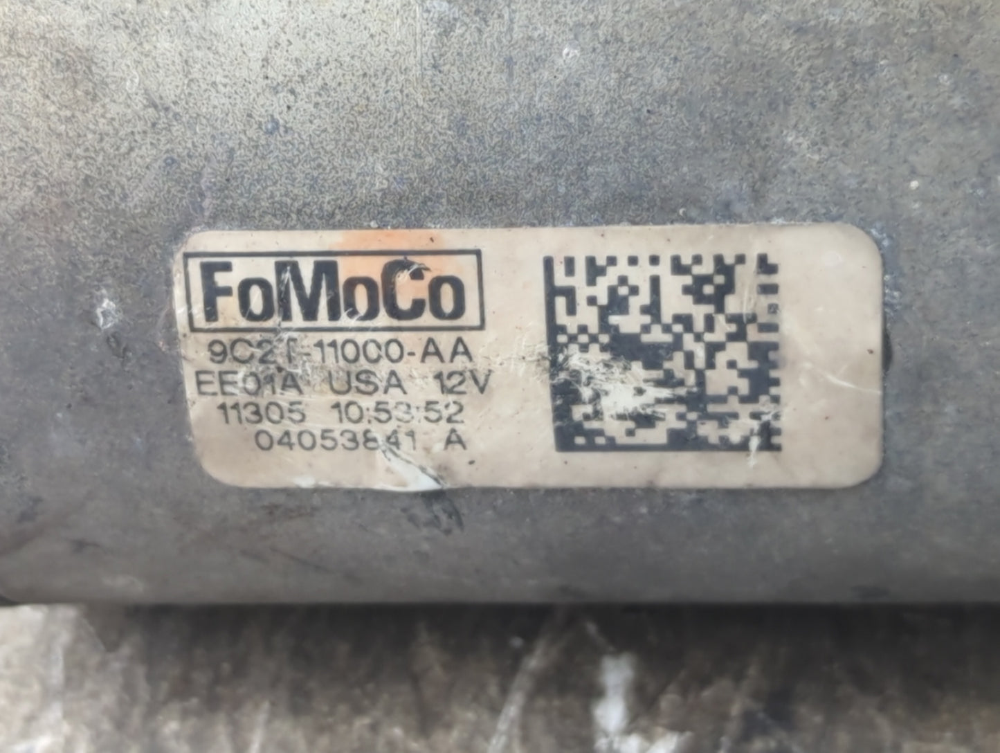 2012 Mercedes-Benz E250 Car Starter Motor Solenoid OEM P/N:6C2T-11000-AA Fits OEM Used Auto Parts - Oemusedautoparts1.com