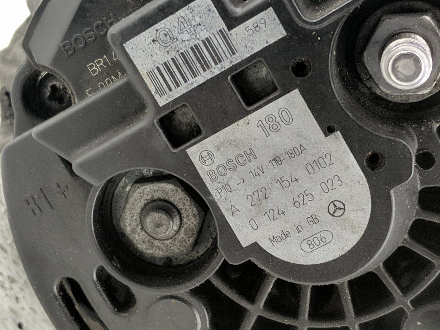 2007-2012 Mercedes-Benz E350 Alternator Replacement Generator Charging Assembly Engine OEM P/N:A 272 154 0102 Fits OEM Used 