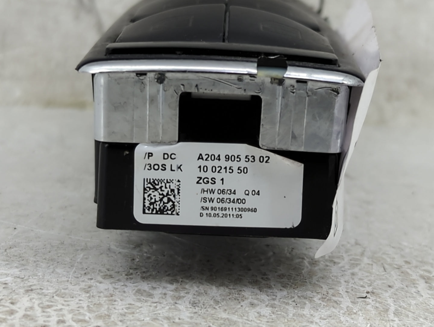 2012 Mercedes-Benz E350 Master Power Window Switch Replacement Driver Side Left P/N:A2049055302 Fits OEM Used Auto Parts - O