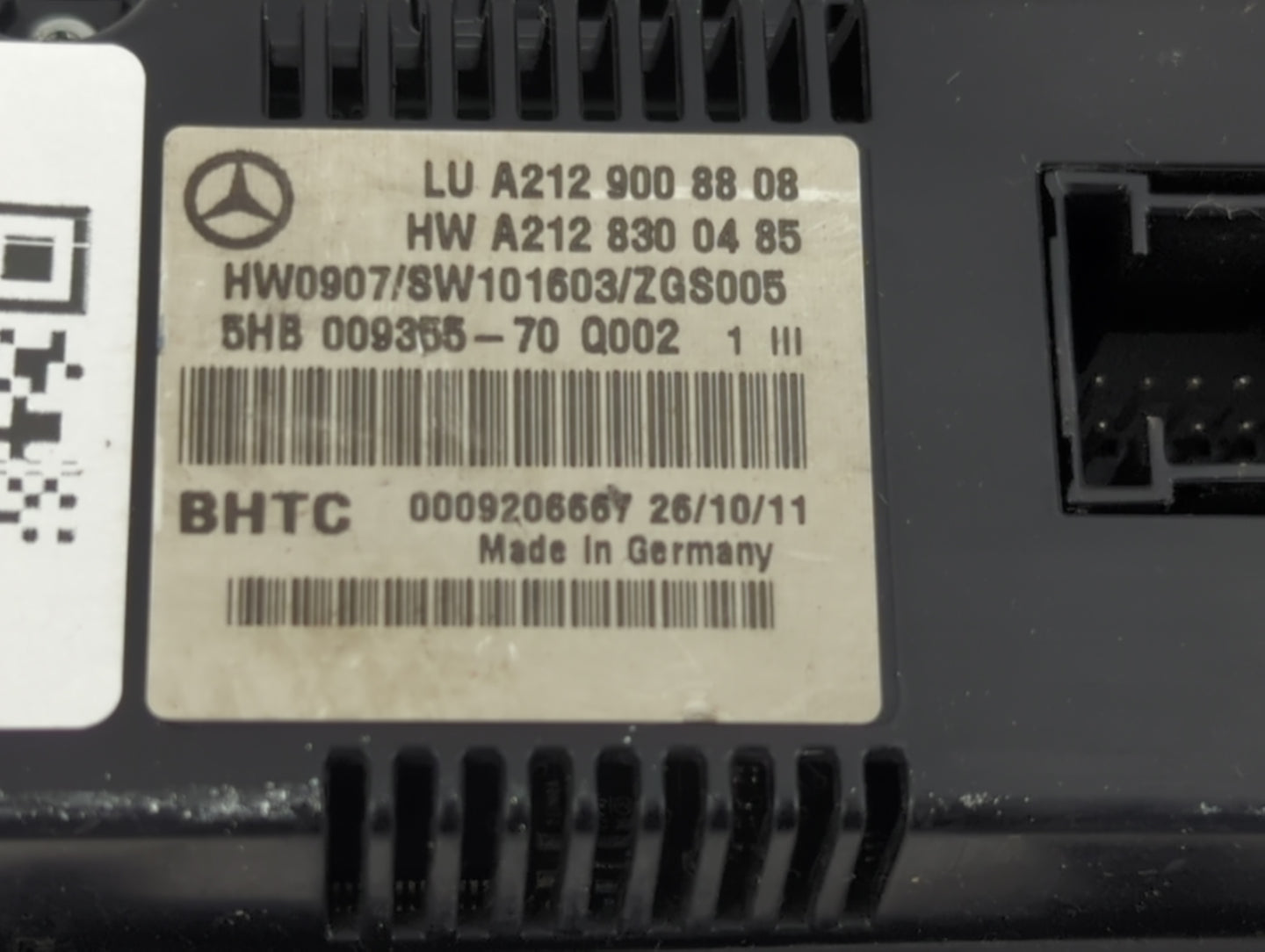 2012 Mercedes-Benz E350 Climate Control Module Temperature AC/Heater Replacement P/N:A2129008808 A2128300485, 5HB009355-70 F