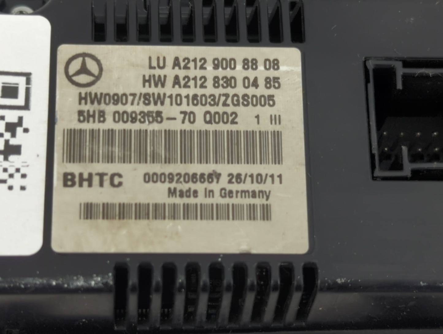 2012 Mercedes-Benz E350 Climate Control Module Temperature AC/Heater Replacement P/N:A2129008808 A2128300485, 5HB009355-70 F