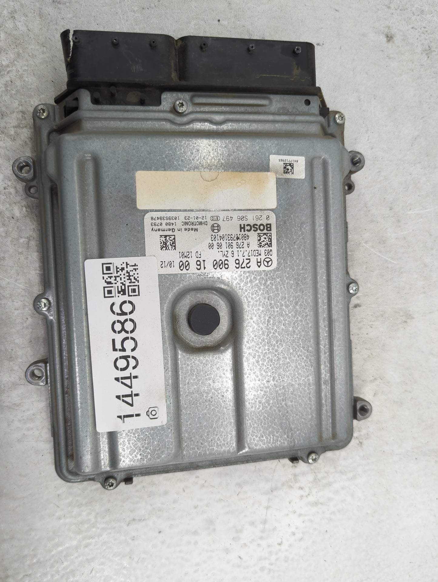 2012-2013 Mercedes-Benz E350 PCM Engine Control Computer ECU ECM PCU OEM P/N:0 261 S06 497 A 276 900 16 00 Fits Fits 2012 20