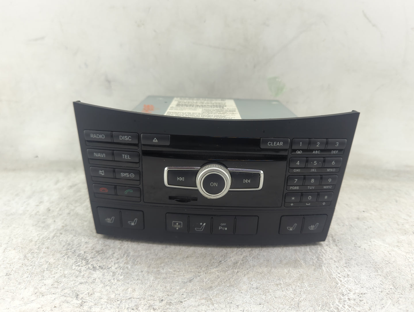 2012 Mercedes-Benz E350 Radio AM FM Cd Player Receiver Replacement P/N:A 2129004914 A2129011006, A1729029303, ME7800B2662040