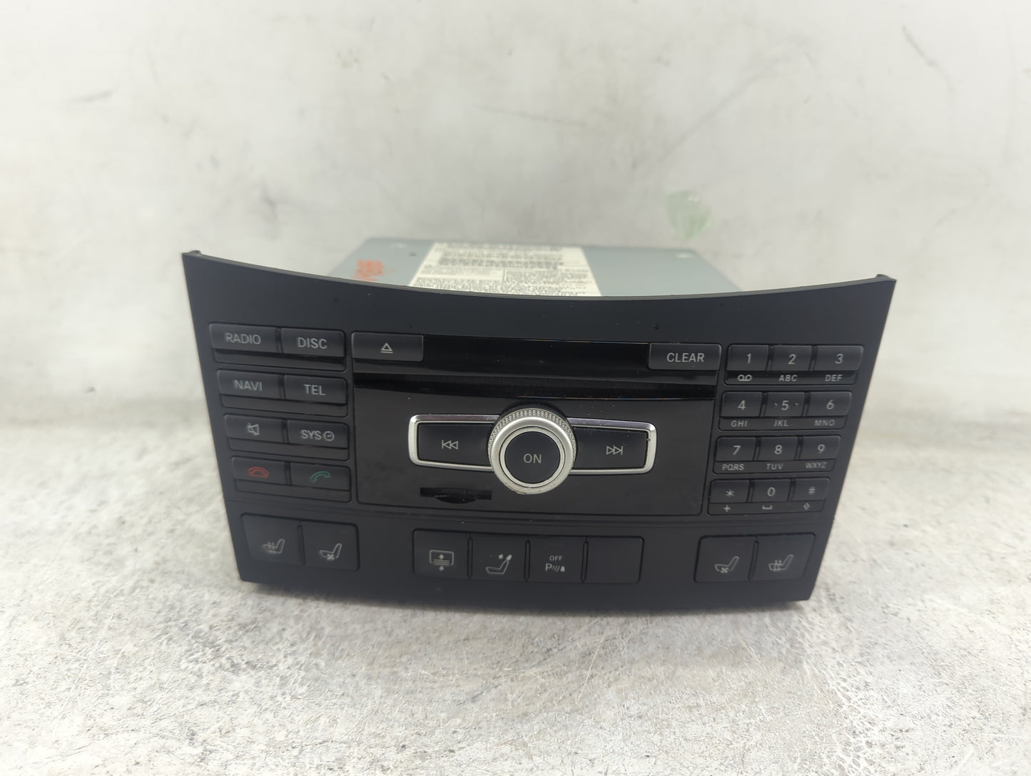 2012 Mercedes-Benz E350 Radio AM FM Cd Player Receiver Replacement P/N:A 2129004914 A2129011006, A1729029303, ME7800B2662040