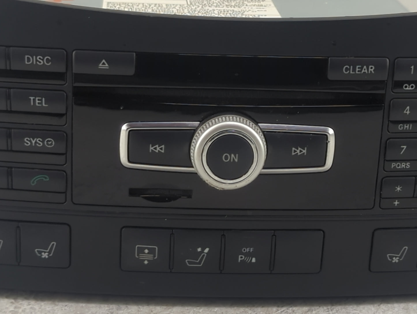 2012 Mercedes-Benz E350 Radio AM FM Cd Player Receiver Replacement P/N:A 2129004914 A2129011006, A1729029303, ME7800B2662040