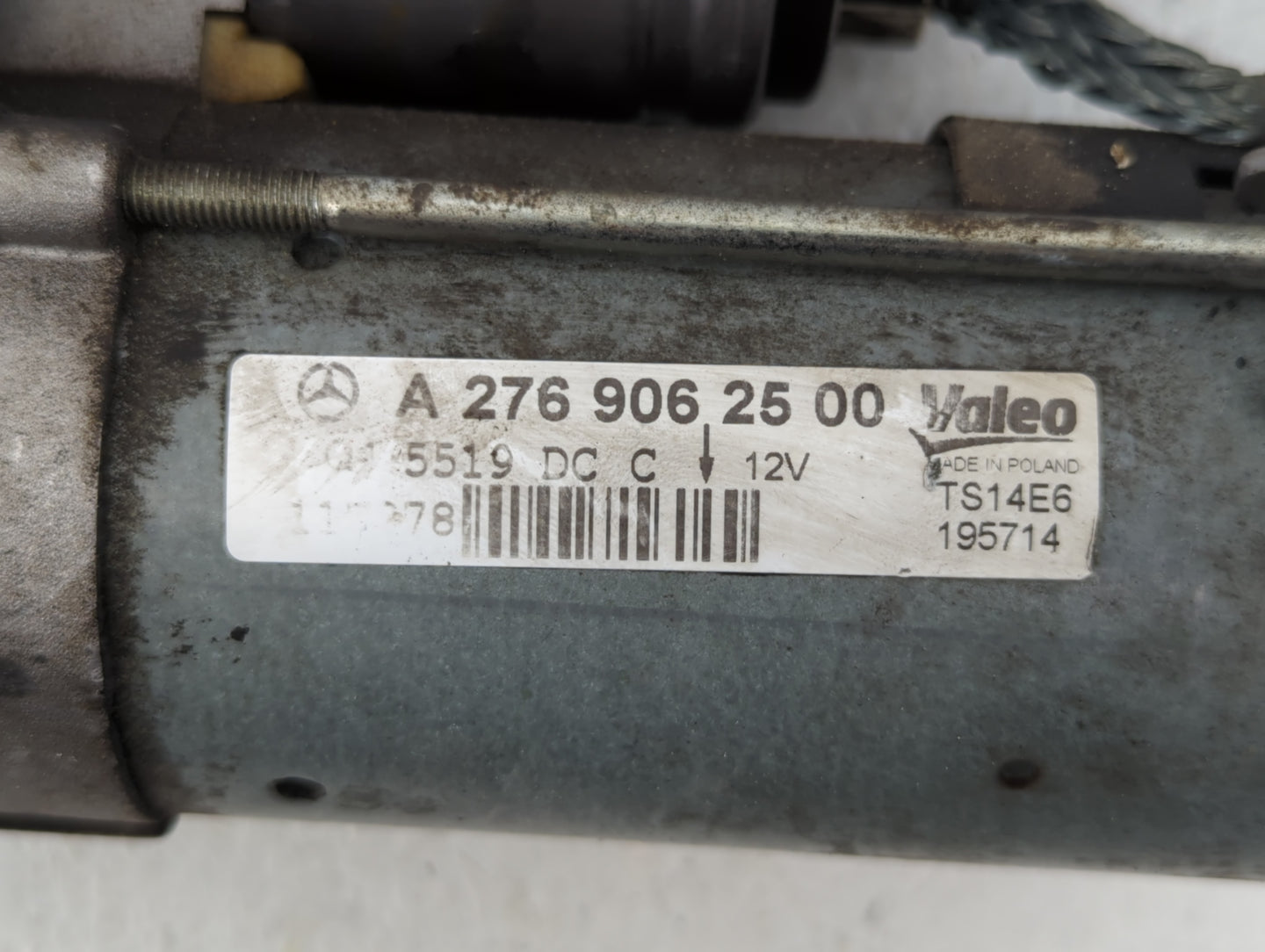 2012-2013 Mercedes-Benz E350 Car Starter Motor Solenoid OEM P/N:A 276 906 25 00 Fits Fits 2012 2013 2014 2015 2016 2017 2018