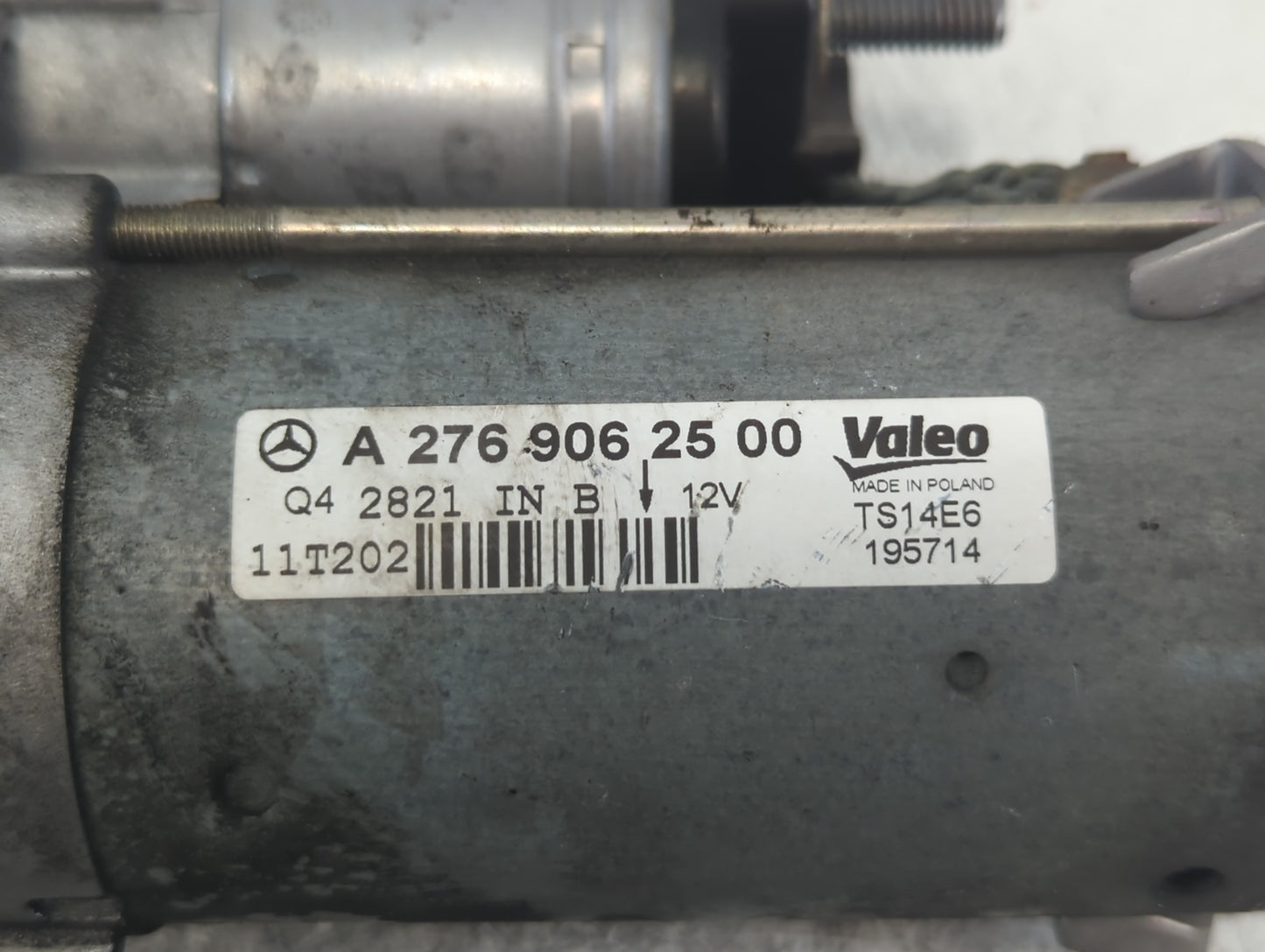 2012-2013 Mercedes-Benz E350 Car Starter Motor Solenoid OEM P/N:A 276 906 25 OO Fits Fits 2012 2013 2014 2015 2016 2017 2018