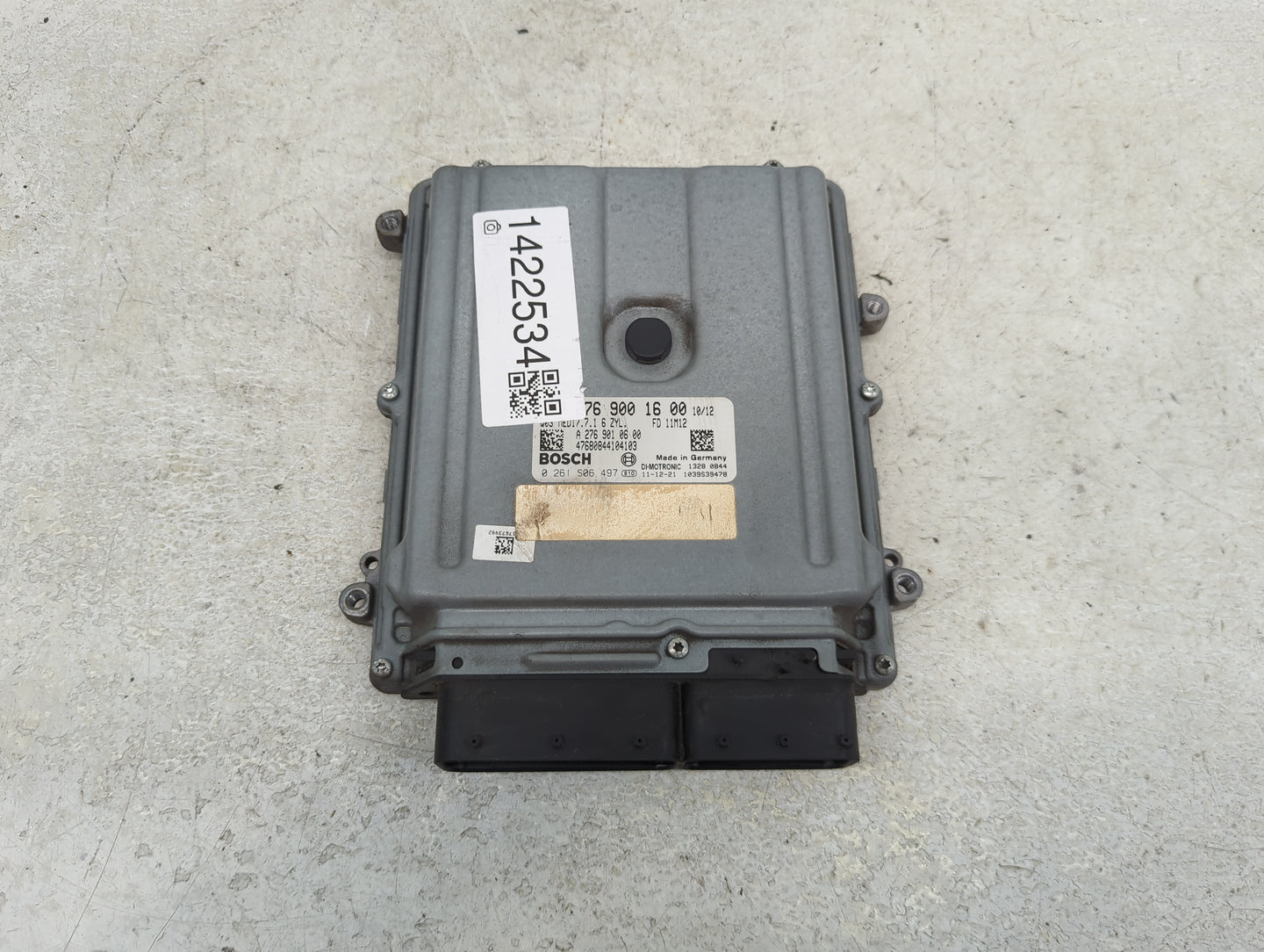 2012 Mercedes-Benz Eclass PCM Engine Control Computer ECU ECM PCU OEM P/N:A 276 900 16 00 A 276 901 06 00 Fits Fits 2013 OEM
